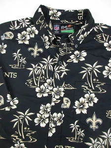 Herren Large New Orleans Saints Reyn Spooner Hawaiihemd schwarz - Bild 1 von 5