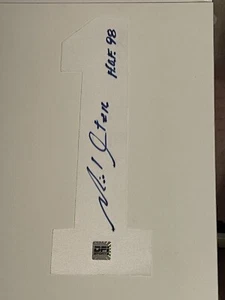 Michel Goulet Signed Quebec Nordiques Jersey Number COA And HOF 98 Inscription - Picture 1 of 1