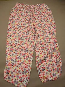 Dip Größe XL Damen-Pyjamahose mehrfarbig Blumenmuster Stretch Taille Kordelzug 009 - Bild 1 von 9