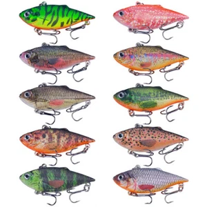 10PCS Lot Fishing Lures Crankbaits 6.4cm/8g Vibration Sinking Lure Hard Bait - Bild 1 von 19