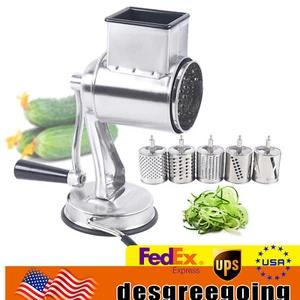 Multifunctional Rotary Drum Cutter Slicer Hand Chopper Potato Vegetable Shredder - Picture 1 of 12