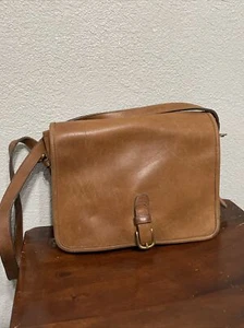 Vtg Coach Tan 199-0912 Shoulder Crossbody Bag Made In New York - Picture 1 of 17