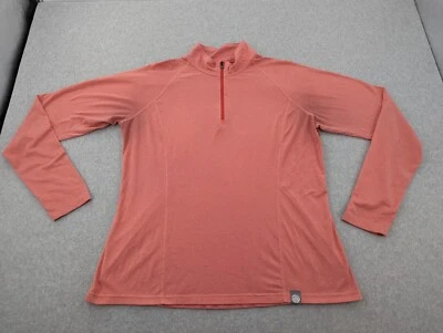 REI кооператив четверть молнии пуловер женщин XL красный базовый слой легкий ** пятна ** - Изображение 1 из 4