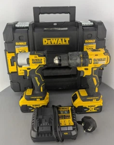 (Pa2) Dewalt DCD778 & DCF840 18V Drill Set With Charger & 2 X 5.0AH Batteries - Picture 1 of 9