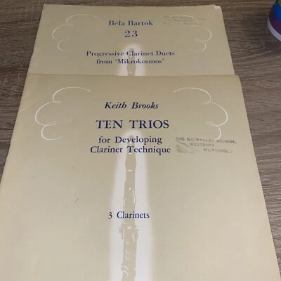 Bela Bartok and  Keith Brooks - Trios and Duets for Clarinet - Image 1 of 4