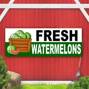 Fresh Watermelons Indoor Outdoor Vinyl Banner Design - Picture 1 of 1