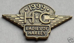 ⭐LADIES OF HARLEY DAVIDSON OWNERS GROUP HOG LOH 1999 VEST JACKET HAT PIN 99 - Picture 1 of 1