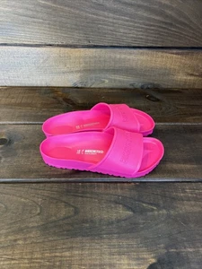 NEW Birkenstock Barbados EVA Hot Pink Sandals Slides Women Sz 9 Made In Germany - Picture 1 of 10