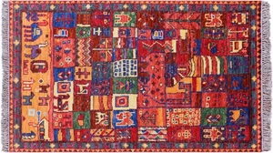 Moroccan Hand-Knotted Wool Rug 3' 0" X 4' 11" - Q23595 - Picture 1 of 7