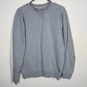 Carhartt Mens Sweatshirt Small Gray Loose Fit Long Sleeve Crew Neck Pullover - Picture 1 of 8