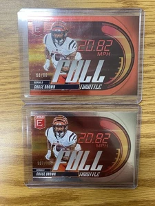 2025 Donruss Elite Chase Brown Full Throttle Lot /99 & /799 Bengals, Illinois - Picture 1 of 16