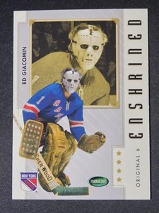 03-04 Parkhurst Original 6 Ed Giacomin 🚨🚨🚨 Enshrined New York Rangers - Picture 1 of 2