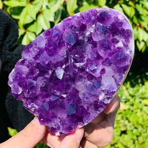 2.53LB Natural Amethyst Cluster Quartz Crystal Druzy Geode Stone Reiki Healing - Picture 1 of 13