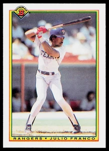 1990 Bowman Julio Franco #497 Texas Rangers - Picture 1 of 2