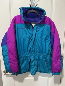 COLUMBIA Youth Insulated Hooded Parka Winter Jacket Coat - Vintage - Size 18/20 - Picture 1 of 6