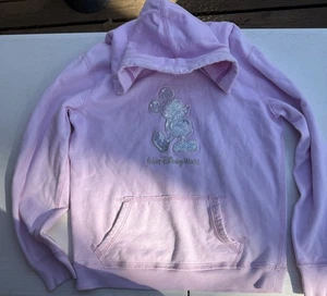 Disney Parks Authentic Walt Disney World Hoodie With Sequined Mickey Mouse - Picture 1 of 4