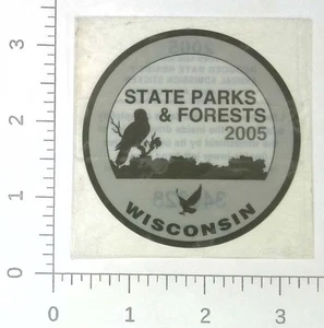 Pegatina de admisión vintage Wisconsin 2005 tarifa reducida pase parques estatales y bosques - Imagen 1 de 1