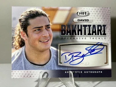 2013 Sage Hit David Bakhtiari Rookie Auto packers Autograph RC Rare Signer - Image 1 of 2