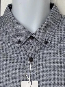 INTERNATION REPORT  NWT Black Gray White Check Cotton  XL - Picture 1 of 10