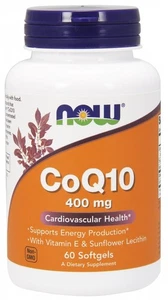 NOW Foods CoQ10 with Lecithin & Vitamin E, 400mg - 60 softgels (766,50 EUR/kg) - Bild 1 von 1