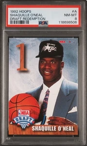 1992-93 hoops draft redemption a shaquille o'neal PSA 8 - Picture 1 of 2