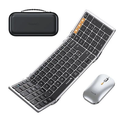 ProtoArc XKM01 Foldable Full-Size Wireless Keyboard & Mouse For Travel - Image 1 of 4