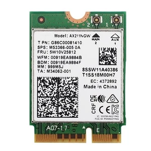 AX211NGW WiFi 6E M.2 Key e CNVio2 Dual Band 2.4Ghz/5Ghz Scheda di Rete 8023808 - Zdjęcie 1 z 1