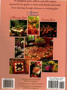 Patchwork Quilts Table Toppers Pillows Inspired by Gardens Quilting Pattern Book - Picture 1 of 1