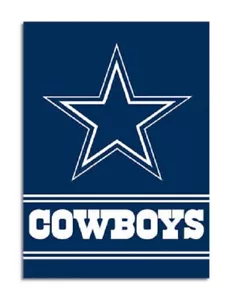 DALLAS COWBOYS (28" X 40"), TWO SIDED, HOUSE FLAG FROM BSI PRODUCTS - Picture 1 of 1