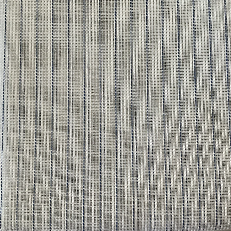 Tecido ponto cruz resíduos lona contagem 6/12 26-1/2" x 37" linhas azuis novo - Imagem 1 de 1