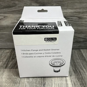 Delta Kitchen Sink Flange and Strainer Chrome 72010-R - Picture 1 of 4