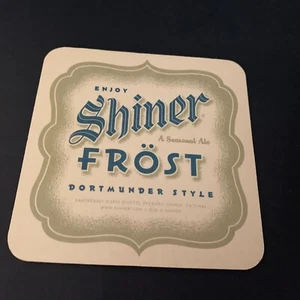 Shiner Frost Beer Lot of 80 Coasters Dortmunder Style Spoetzl Brewery Shiner Tx - Picture 1 of 5