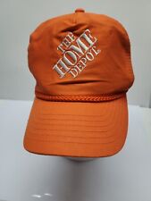 Vintage The Home Depot Embroidered Rope Snapback Hat Bright Orange Unisex