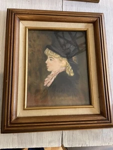 Öl auf Leinwand Gemälde nach Renoir "Porträt von Margot" von L. Williams - Bild 1 von 6