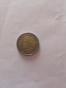 moneta 2 euro Occhio Di Bue dante Alighieri errore conio rare