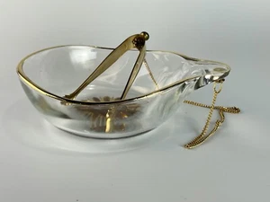 VERY RARE! Vintage MCM Nut Dish with Tongs Signed Georges Briard  - Picture 1 of 2