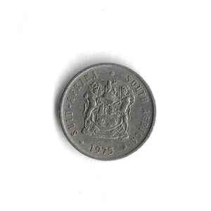 1975 South Africa 5 Cents World Coin - Mintage 21,982,000 - KM# 84 - Picture 1 of 2