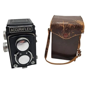 Vtg Accuraflex Twin Lens Box Camera TLR Accurar Anastigmat 1:3.5 Lens Case Japan - Picture 1 of 20