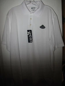 NEW. Gear Sports 100% Poly Golf Polo. White. Size Large. Chest Logo - Picture 1 of 3