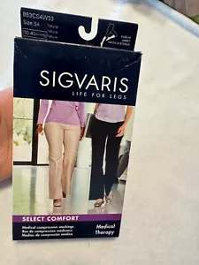 SIGVARIS 30-40 S4 Knee Hi Closed Toe Natural Small Compression Stockings NEW - Picture 1 of 3