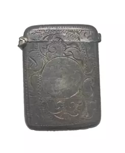 Edwardian Silver Plated Vesta Case 1900 - Picture 1 of 6