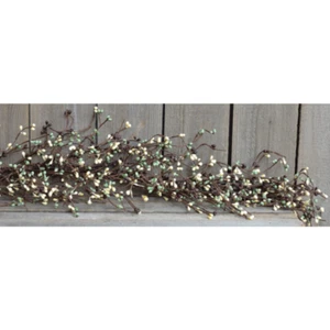 Coffee Bean Pip Berries 4 ft Faux Garland - Picture 1 of 1
