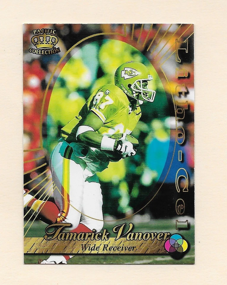 1996 Litho Cel Tamarick Vanover Kansas City Chiefs - Image 1 of 2