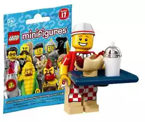 Lego 71018 Series 17 Minifigures Le vendeur de hot-dogs Hot dog vendor N°6 NEUF - Imagen 1 de 1