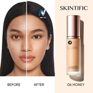 SKINTIFIC Serum Foundation SPF35 PA++ UVA UVB Full Coverage Soft #06 HONEY 25ml - Bild 1 von 23