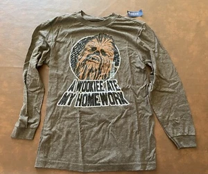 Boys Old Navy Long Sleeve “A Wookie Ate My Homework “, Sz Large (10-12) NWT - Picture 1 of 1