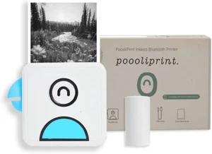 Poooliprint L2 Inkless Pocket Printer - Mini Phone Bluetooth Portable BLUE - Picture 1 of 5