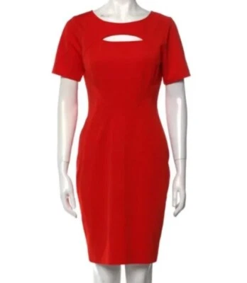 Mini Vestido Para Mujer ZAC Zac Posen ❤️Talla M/ US 6 Rojo Cuello Redondo Foto 1 de 3