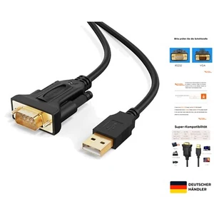 USB auf RS232 Seriell Kabel mit FTDI Chipsatz, 1M Vergoldet USB 2.0 zu RS232 ... - Bild 1 von 9