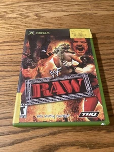 Xbox WWF RAW (WWE) THQ Wrestling Video Game - 2002 Complete In Box CIB - Picture 1 of 3